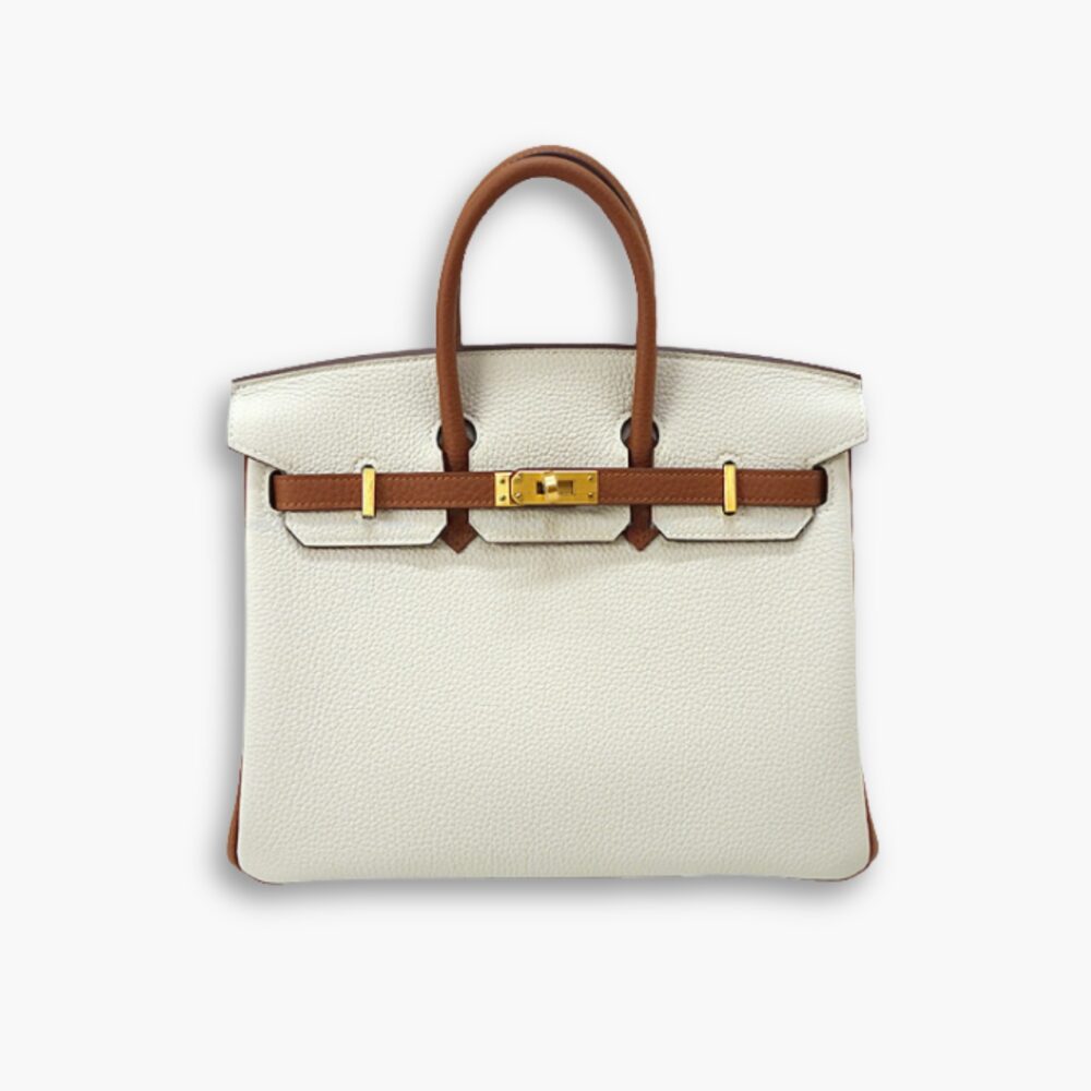 Hermes Birkin 25 Gold Hardware Beige Brown 30Cm