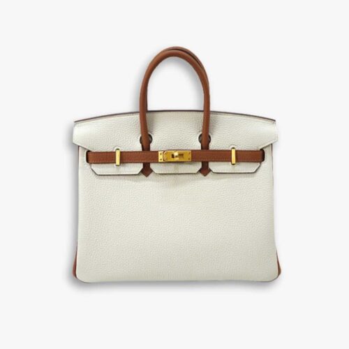 Hermes Birkin 25 Gold Hardware Beige Brown 30Cm