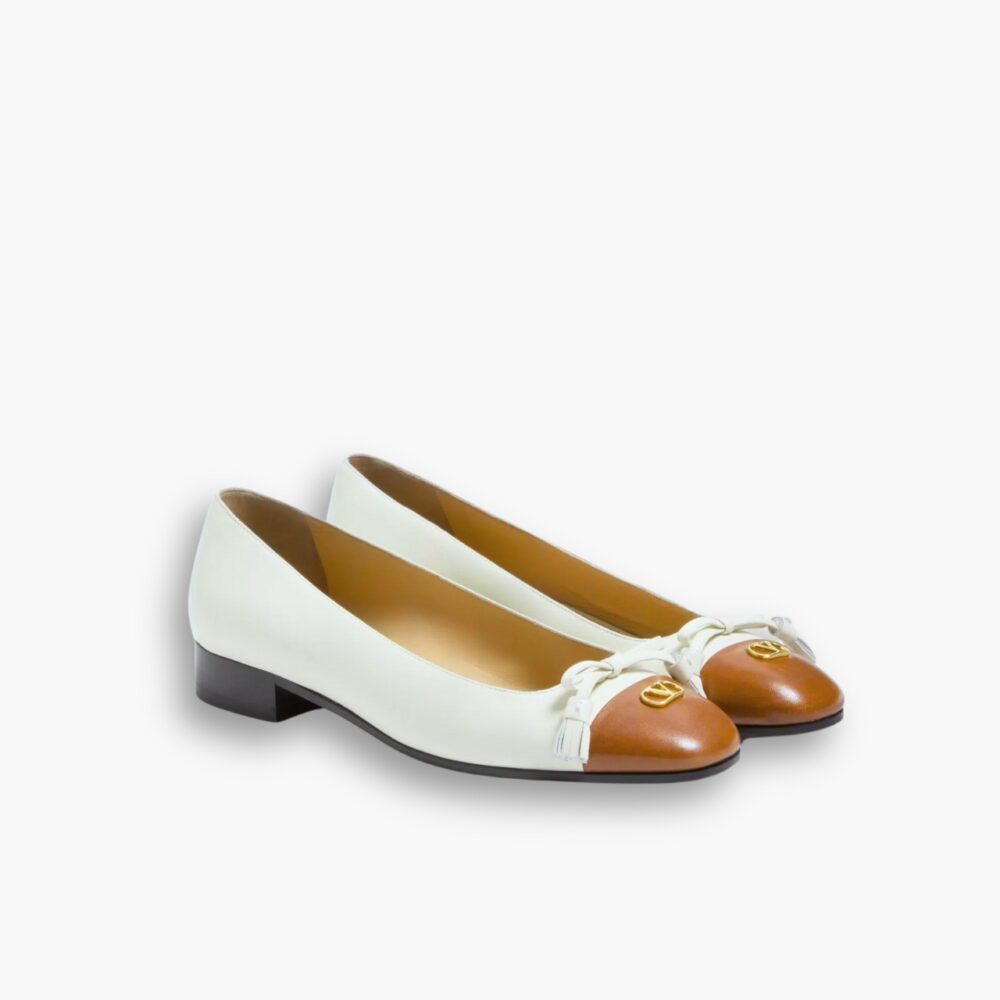 Valentino Valet Du Roi Ballerina In Butter 7W2S0MR8DDT AHA