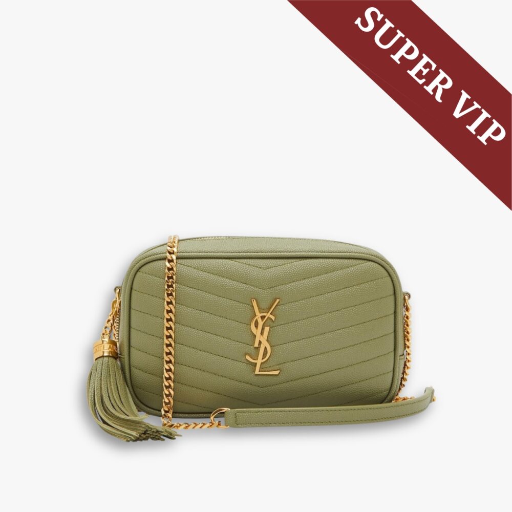 Super Vip 1:1 - Saint Laurent Mini Lou Camera Bag Pistache 19Cm 6125791GF013316