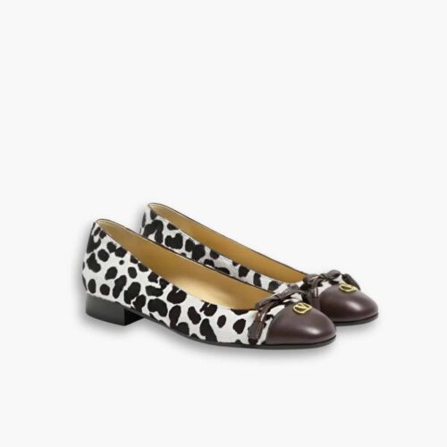 Valentino Valet Du Roi Ballerina In Pony Leopard Print 7W2S0MR8ESS BNB