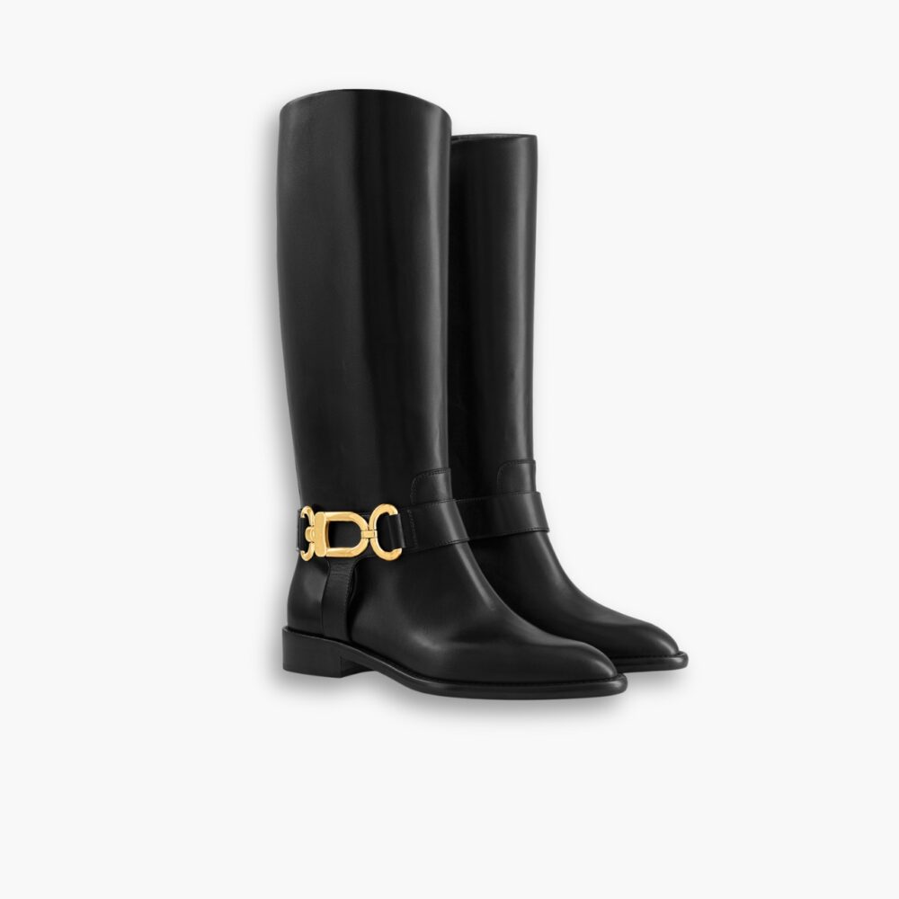 Louis Vuitton Westside Flat High Boot Black 1AC6V8