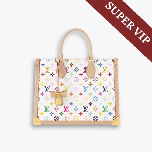 Super Vip 1:1 - Louis Vuitton x Murakami OnTheGo MM Bag White 35Cm M13079