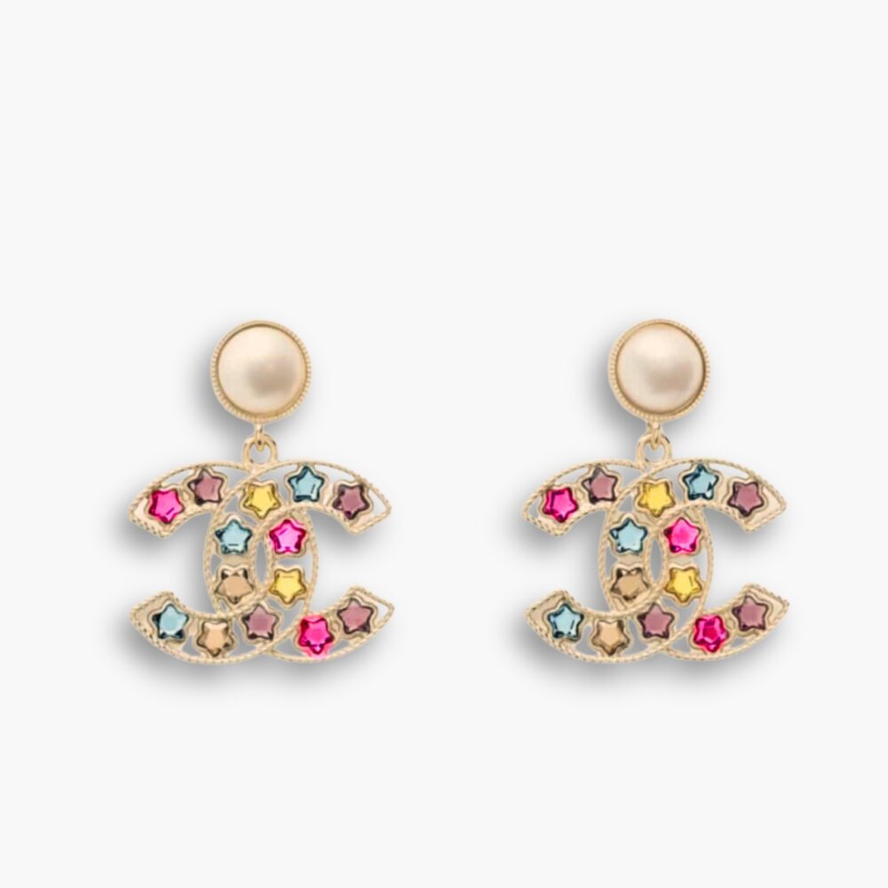 Chanel Colorful Star Earings ABF197 B19940 NAFQF