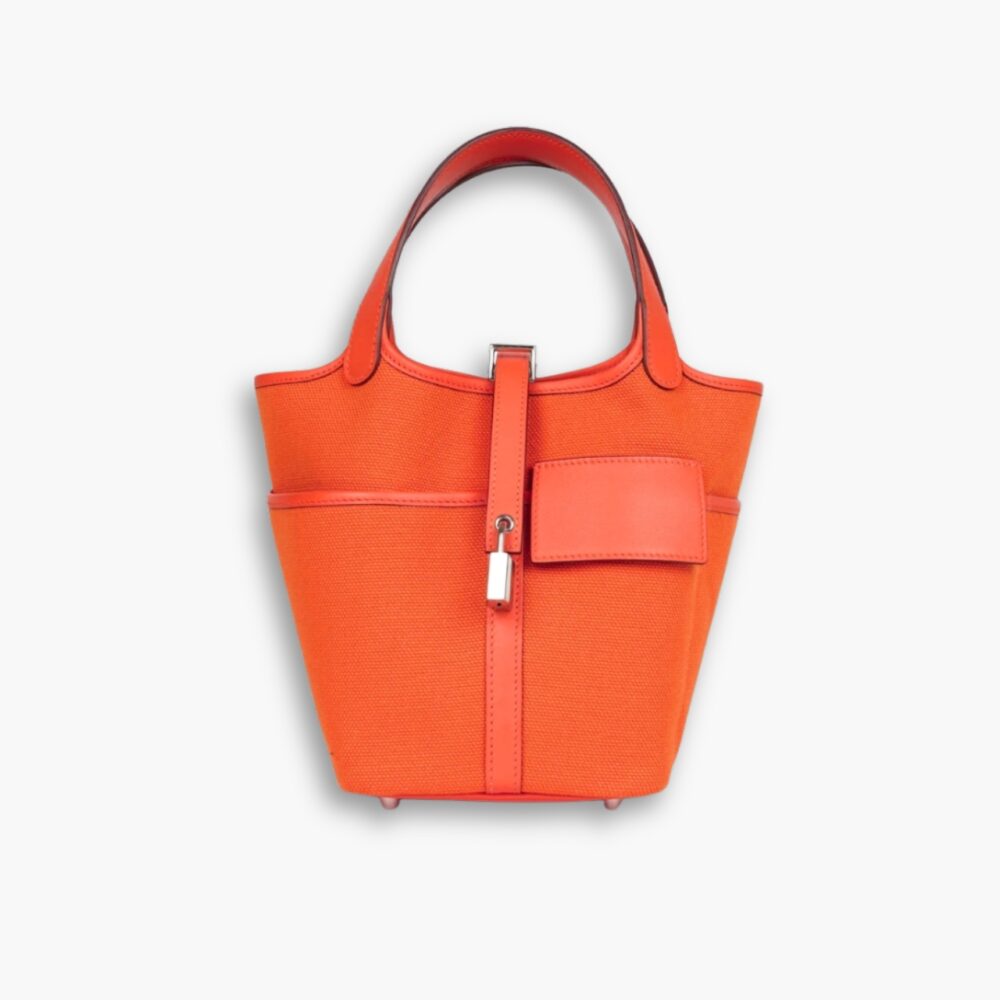 Hermes Picotin Lock 18 Pocket Bag Orange 20Cm H083189CKAL