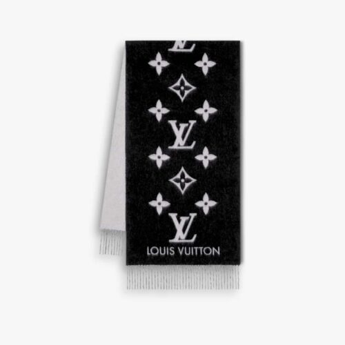 Louis Vuitton Reykjavik Scarf Black 180Cm M71040