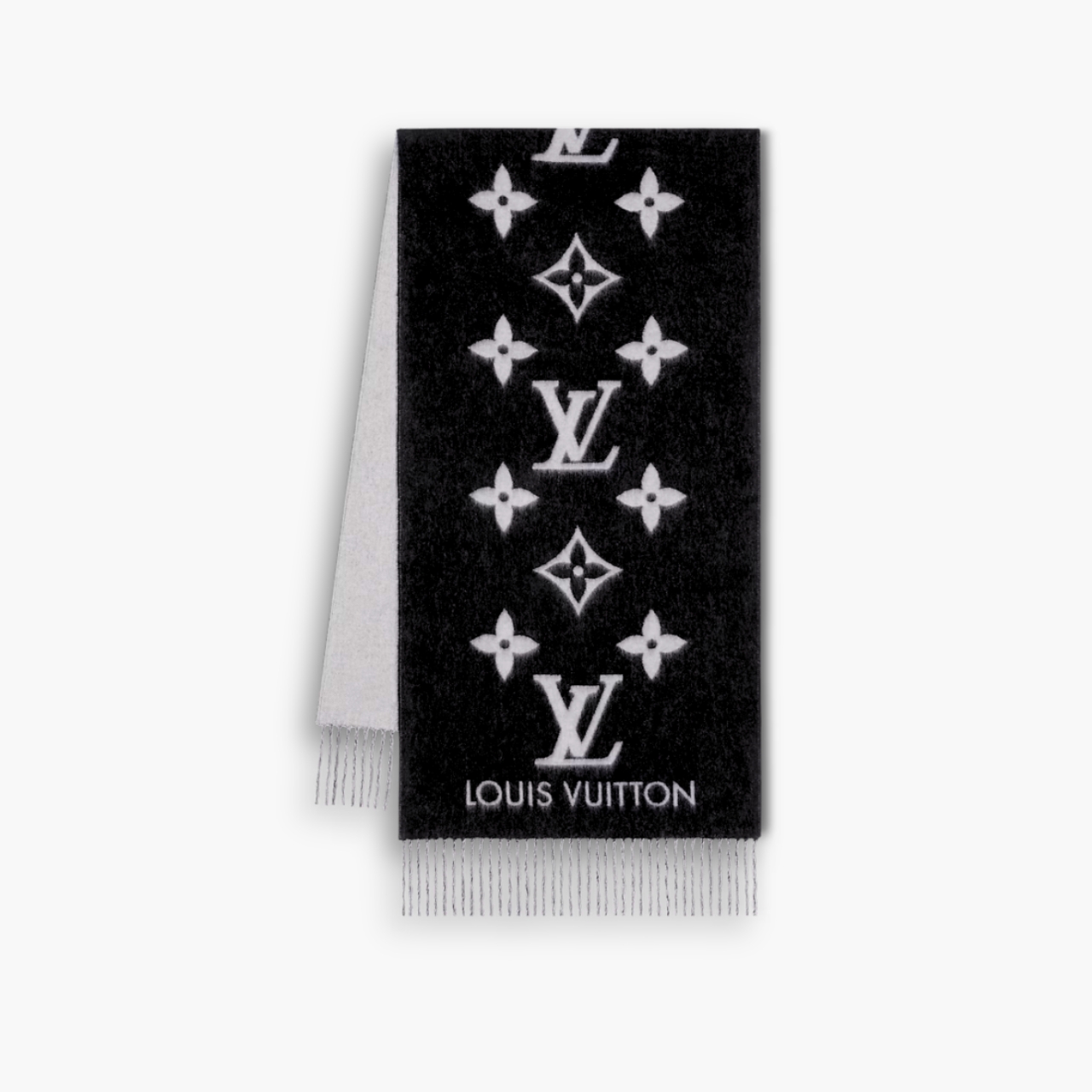 Louis Vuitton Reykjavik Scarf Black 180Cm M71040