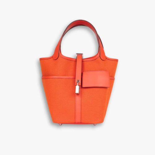 Hermes Picotin Lock 18 Pocket Bag Orange 20Cm H083189CKAL