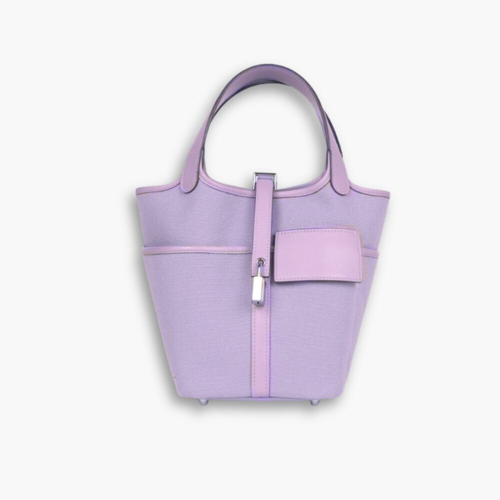 Hermes Picotin Lock 18 Pocket Bag Purple 20Cm