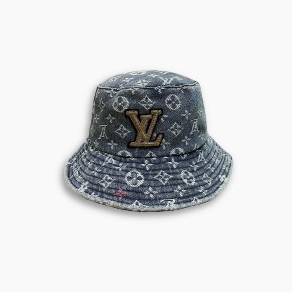 Louis Vuitton Monogram Bucket Denim Blue
