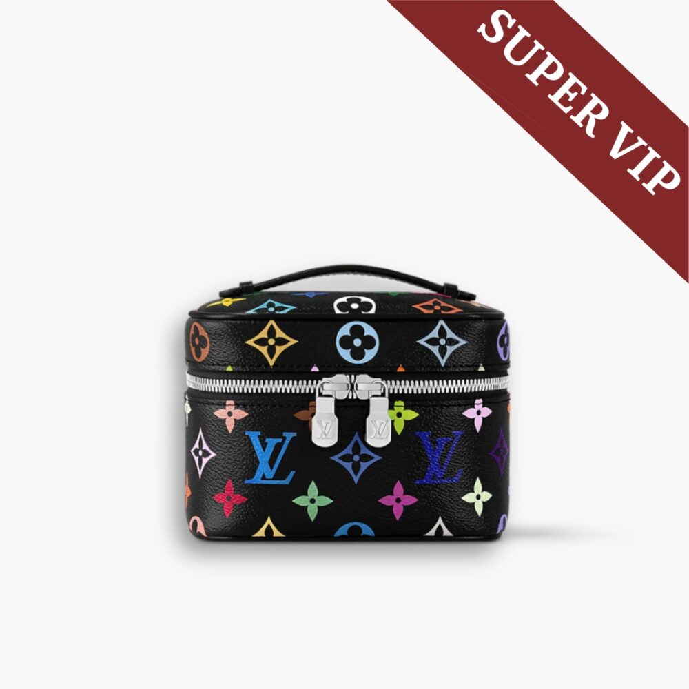 Super Vip 1:1 – Louis Vuitton x Murakami Nice Nano Bag Black 14Cm M14033