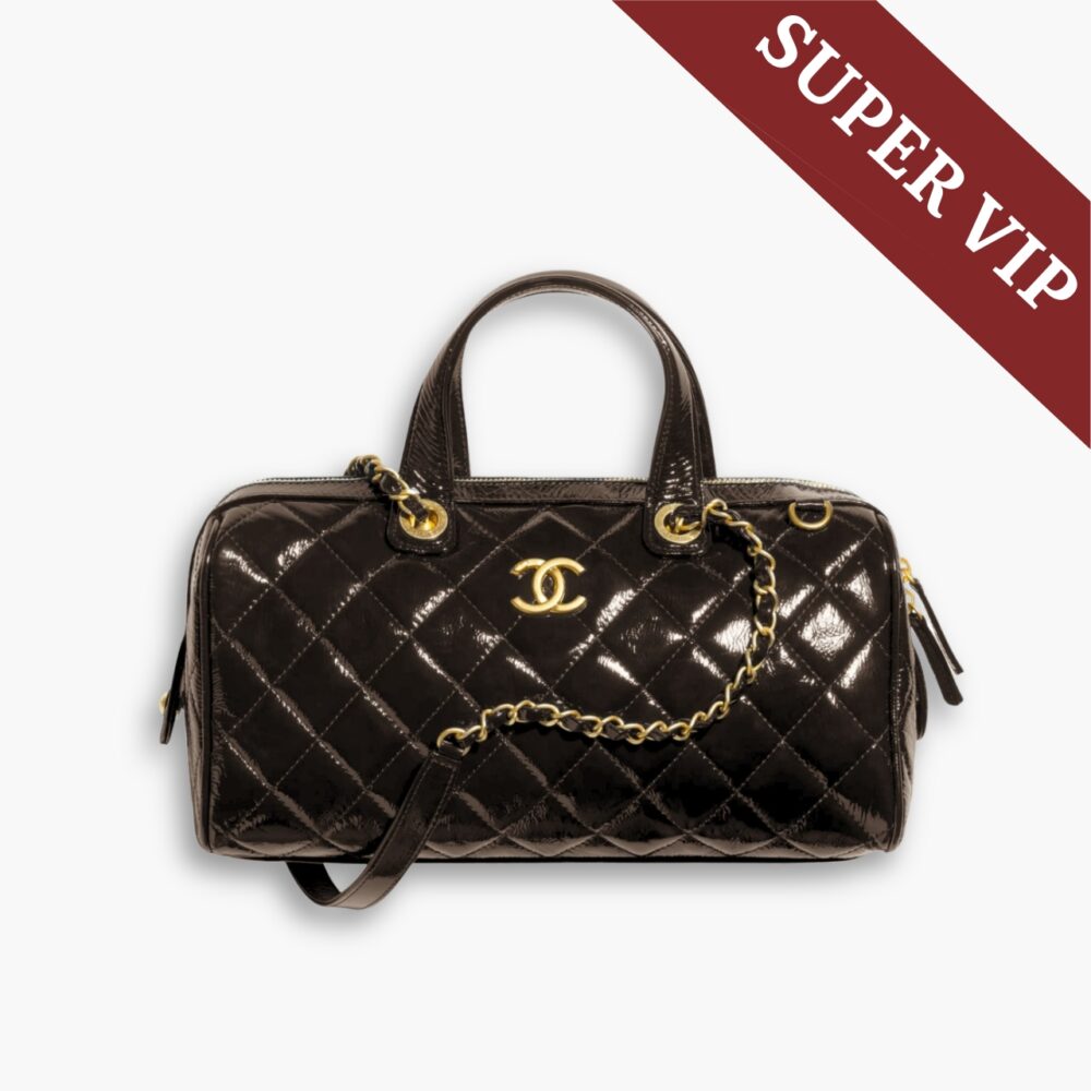 Super Vip 1:1 –  Chanel Large Bowling Bag Dark Brown 31Cm AS5579 B20674 94305