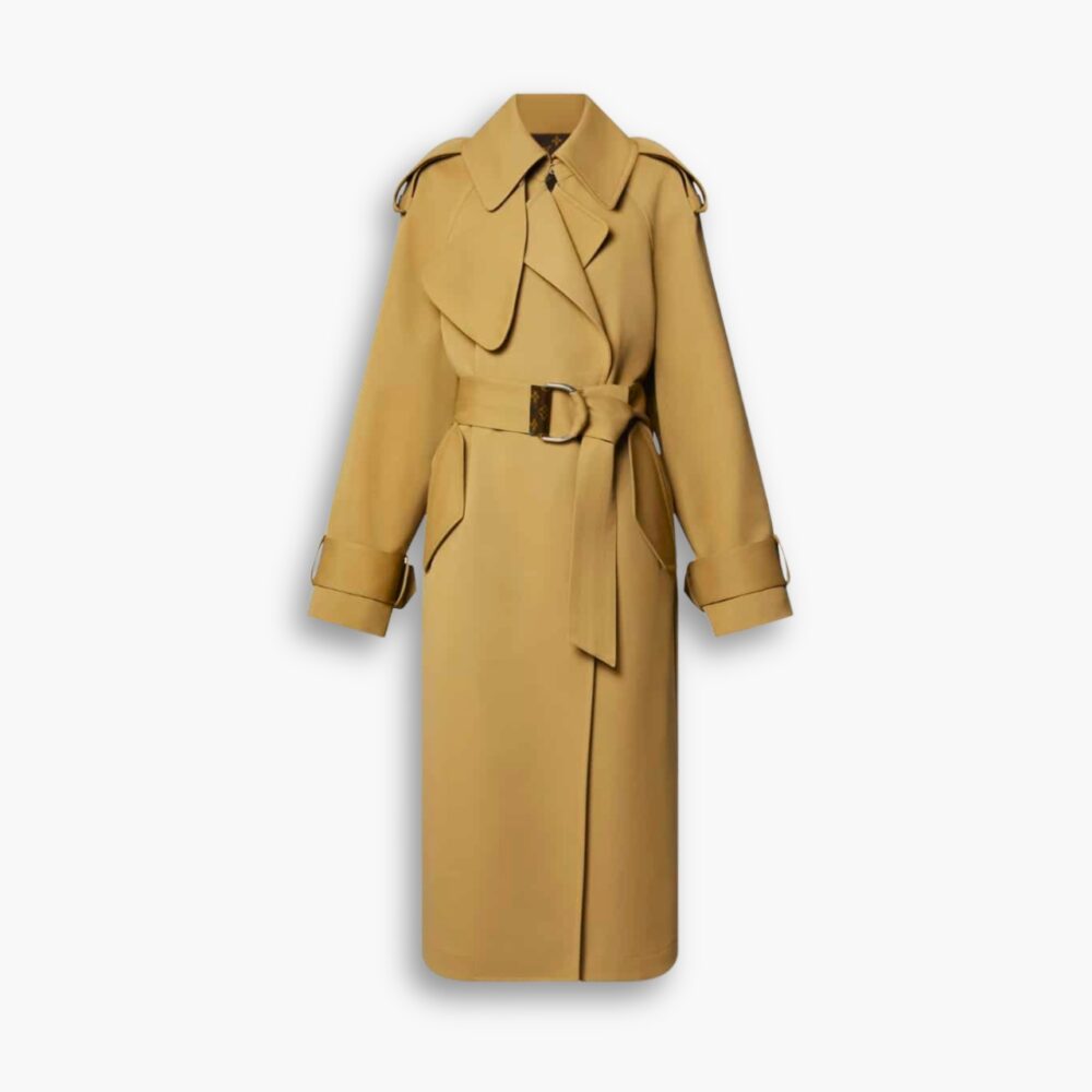 Louis Vuitton Oversized Detail Trench Coat Sandy Beige 1ABD9W