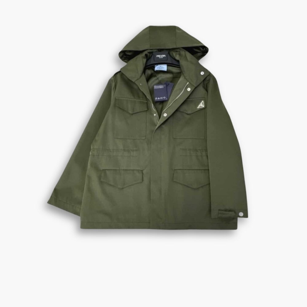 Prada Hooded Windbreaker Green