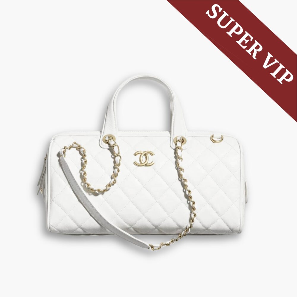 Super Vip 1:1 –  Chanel Large Bowling Bag White 31Cm AS5579 B20894 10601