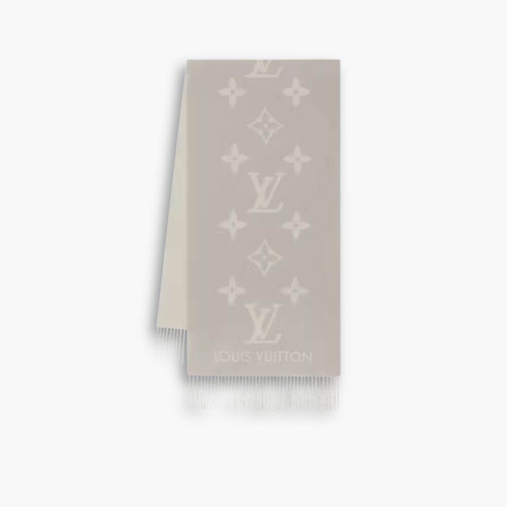 Louis Vuitton Reykjavik Scarf Grey 180Cm M78909
