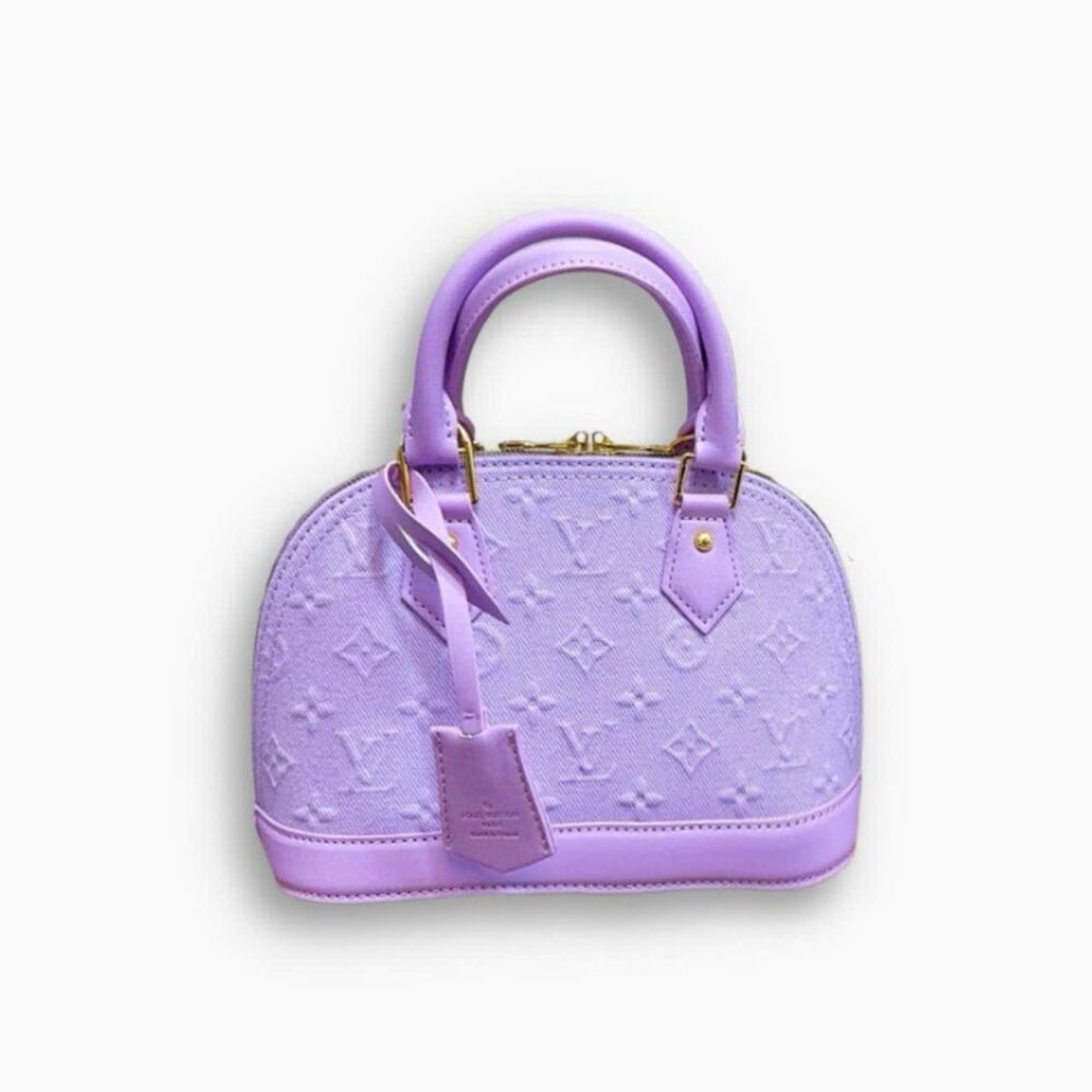 Louis Vuitton Alma Denim Purple 24Cm