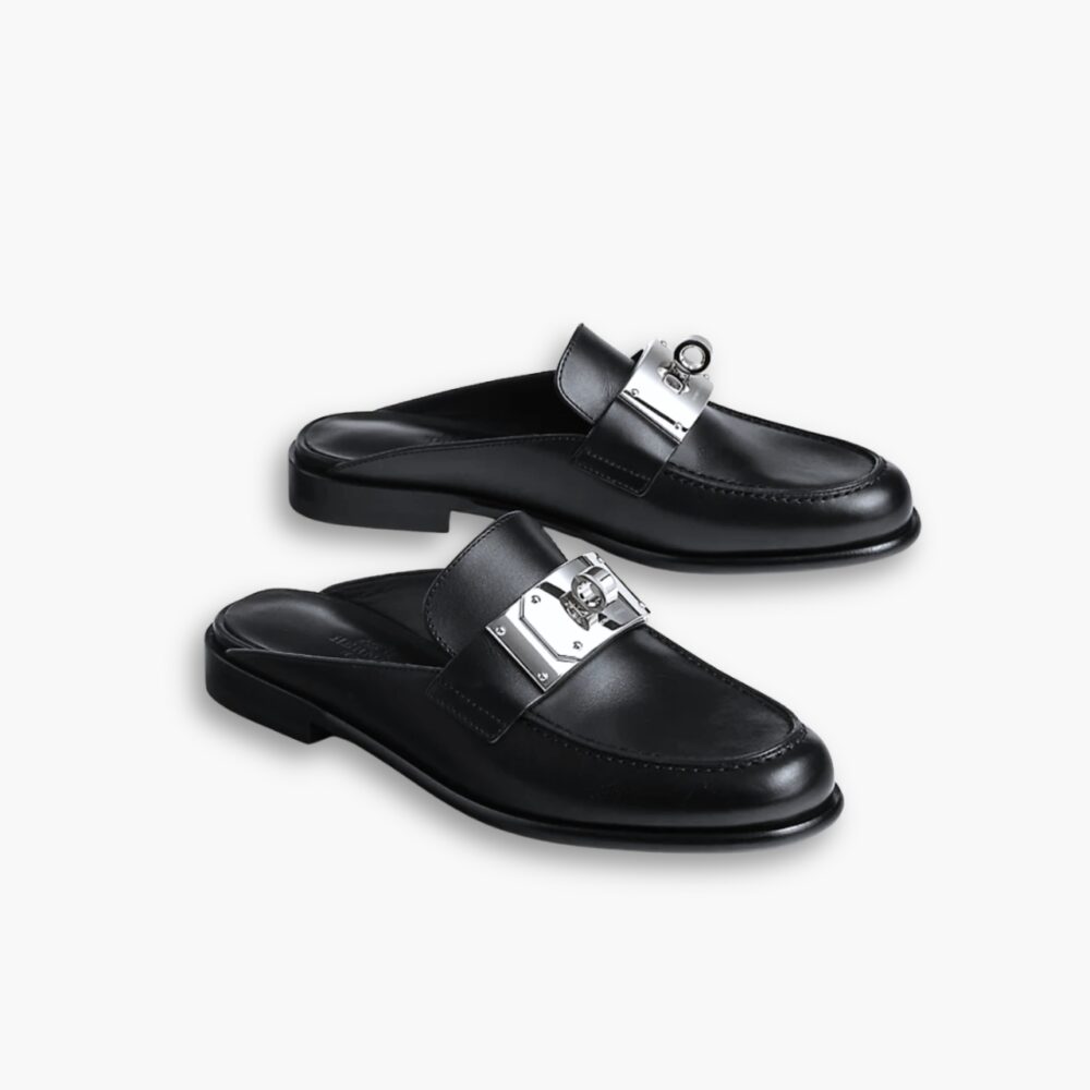 Hermes Lota Mule Black H241159Z 02350