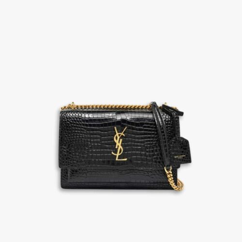 Saint Laurent Sunset Medium Black 22Cm 442906DND0J1000