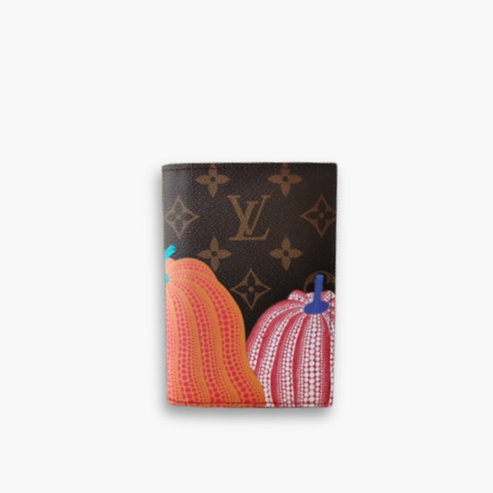 Louis Vuitton x Yayoi Kusama Card Holder Pumpkin Print Brown 12Cm