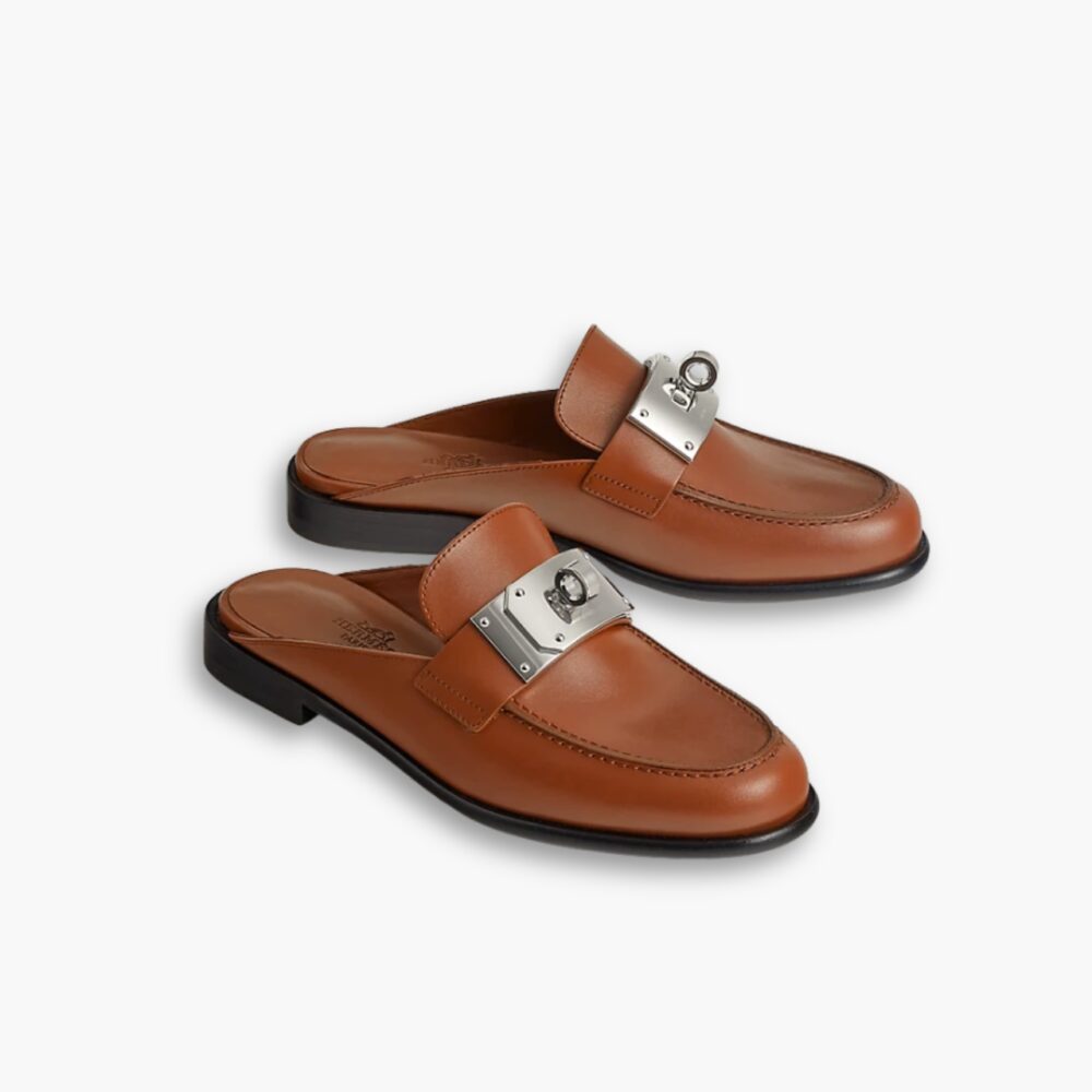 Hermes Lota Mule Brown H241159Z 20360