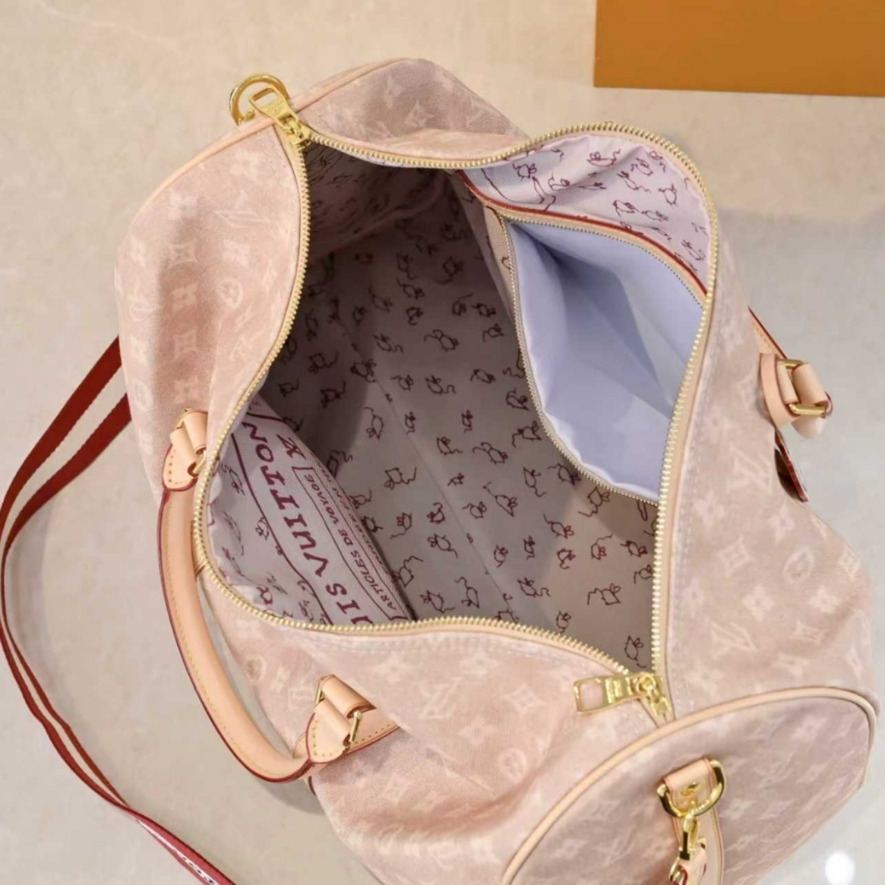 Louis Vuitton Keepall Bandoulière 45 Meowgram Canvas 45Cm M25787 - Image 6