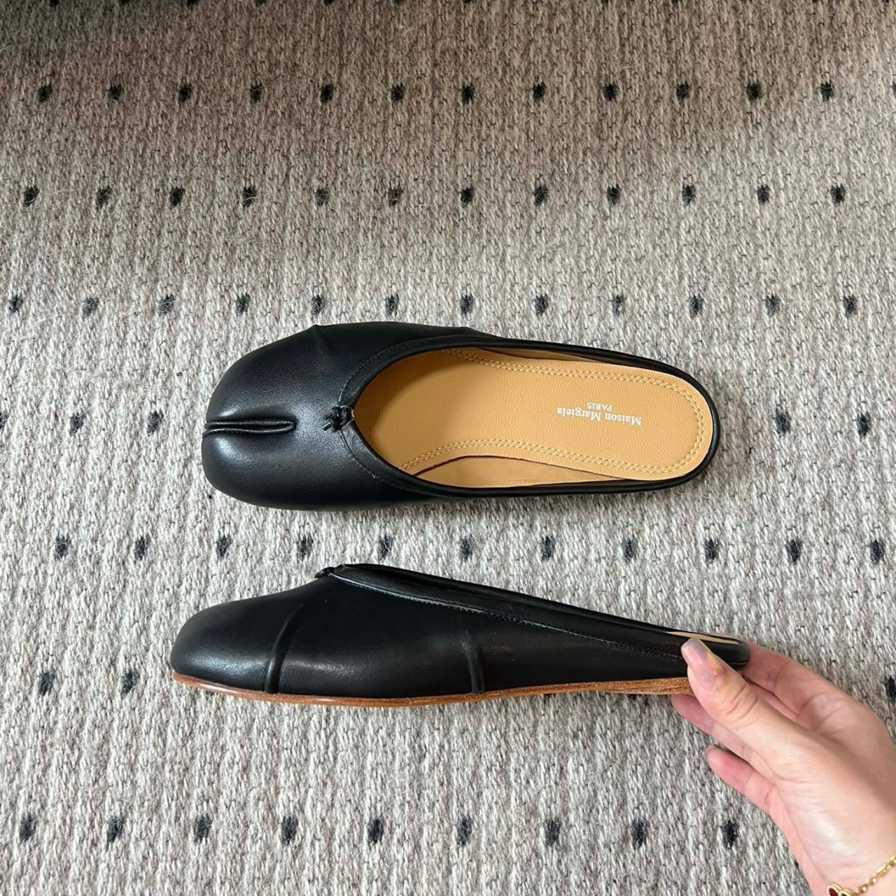 Super Vip 1:1 - Maison Margiela Tabi Ballerina Mule Black S39WZ0105P6378T8013 - Image 5