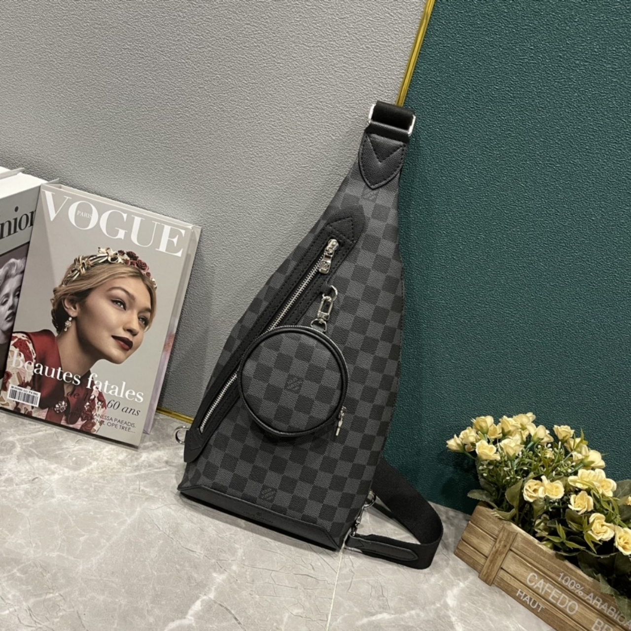 Louis Vuitton Duo Sling Bag Caro Black 42Cm M30936 - Image 2