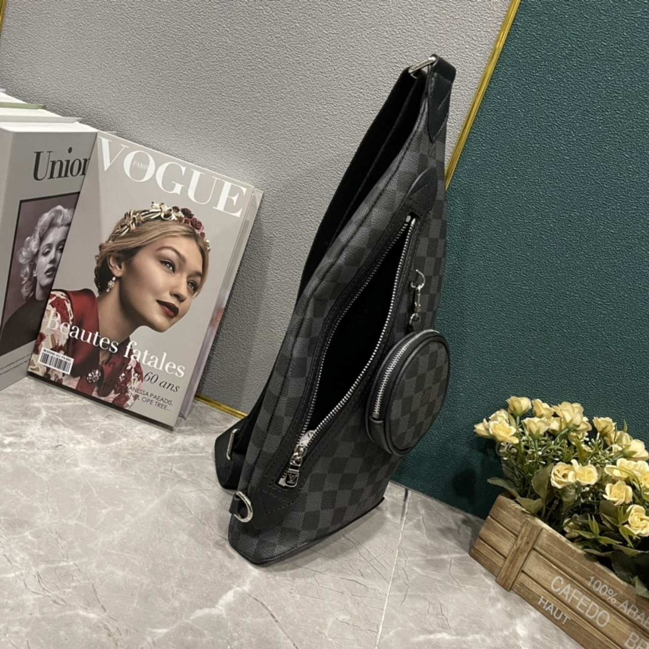 Louis Vuitton Duo Sling Bag Caro Black 42Cm M30936 - Image 3