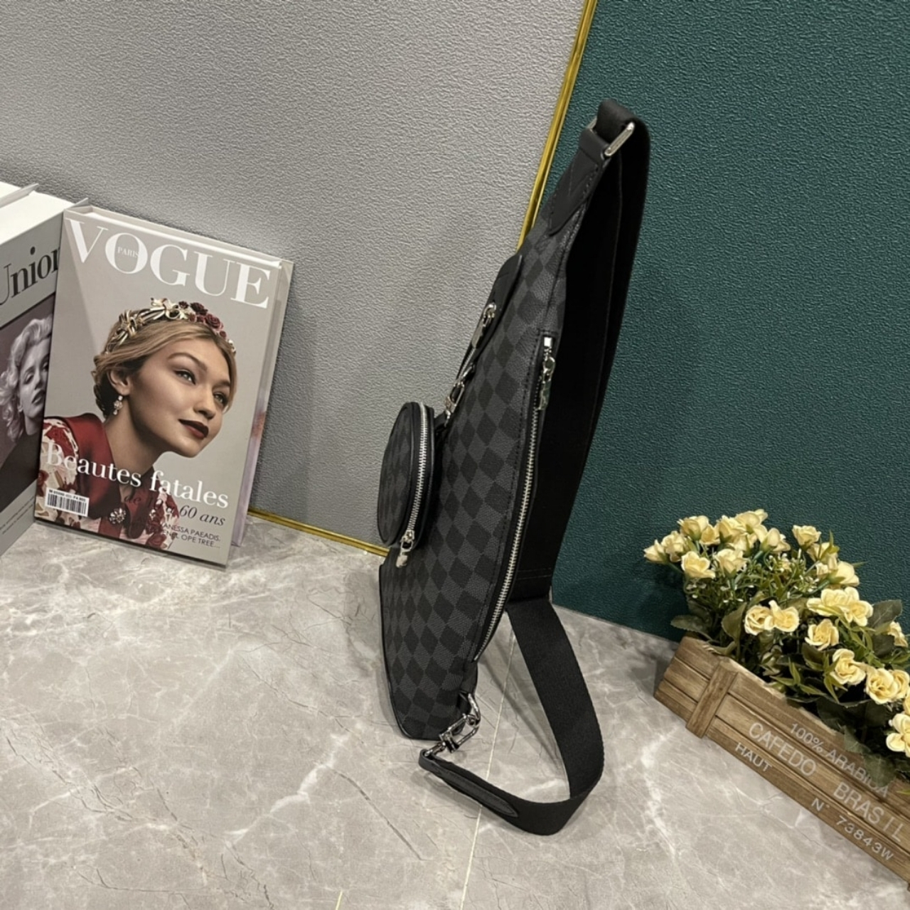 Louis Vuitton Duo Sling Bag Caro Black 42Cm M30936 - Image 7