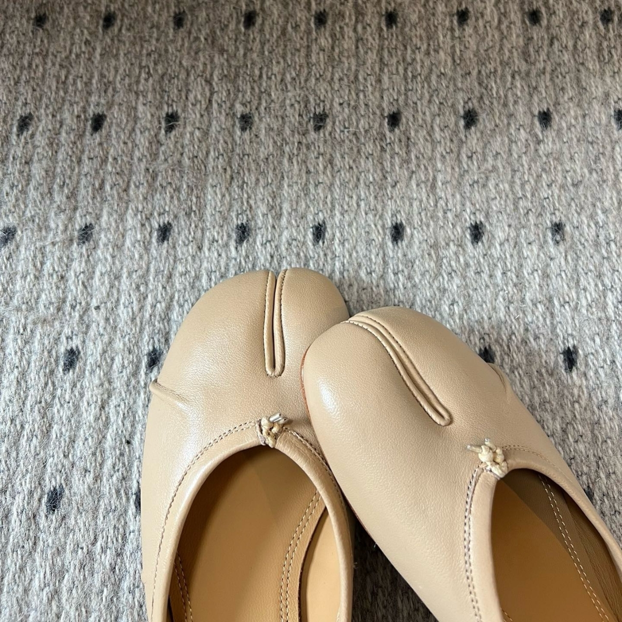 Super Vip 1:1 - Maison Margiela Tabi Ballerina Mule Nude S39WZ0105P6378T4091 - Image 6