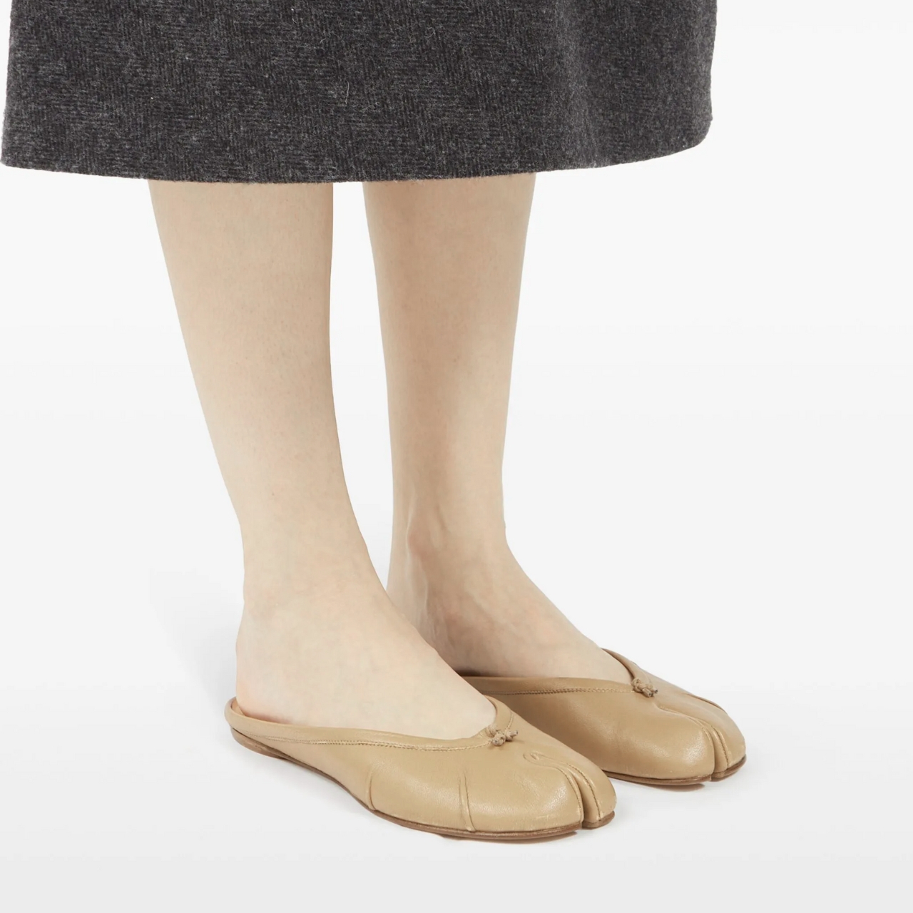 Super Vip 1:1 - Maison Margiela Tabi Ballerina Mule Nude S39WZ0105P6378T4091 - Image 7