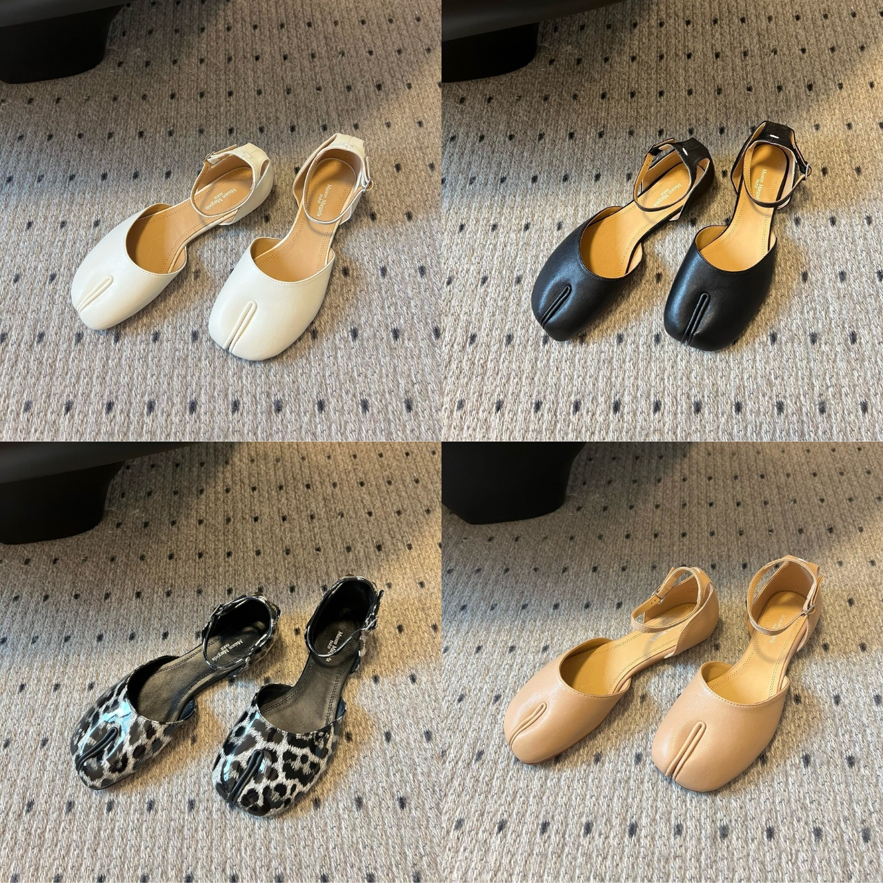 Super Vip 1:1 - Maison Margiela Leopard Print Tabi Ankle Strap Sandals - Image 6