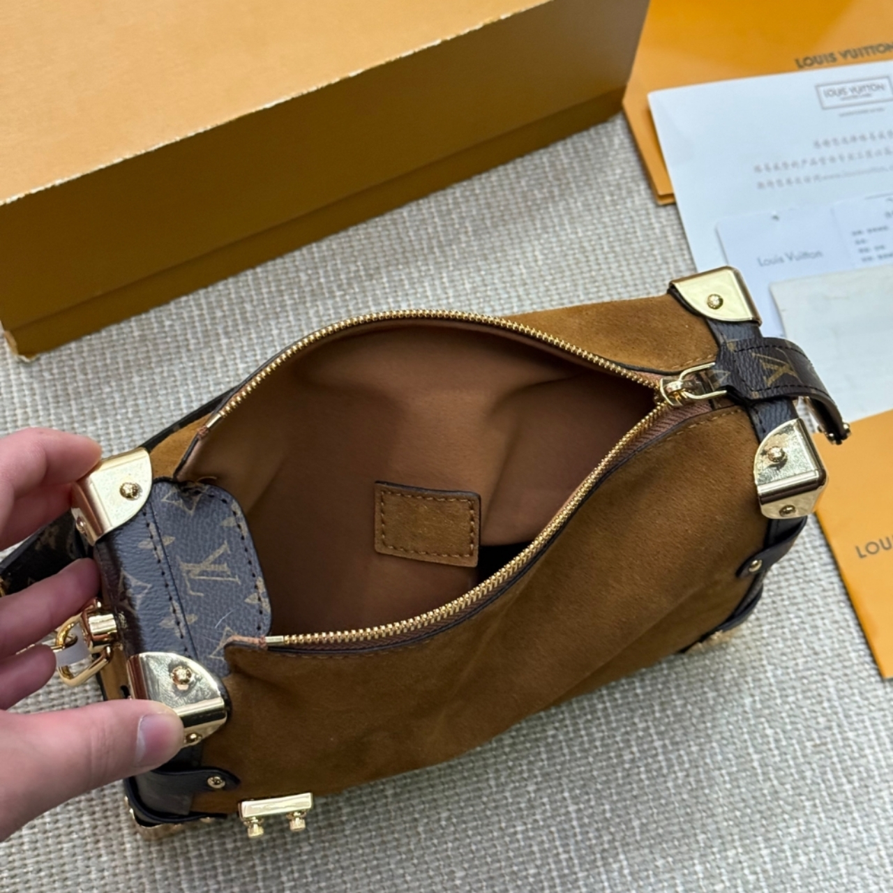 Louis Vuitton Side Trunk MM Tan 18Cm M15072 - Image 5