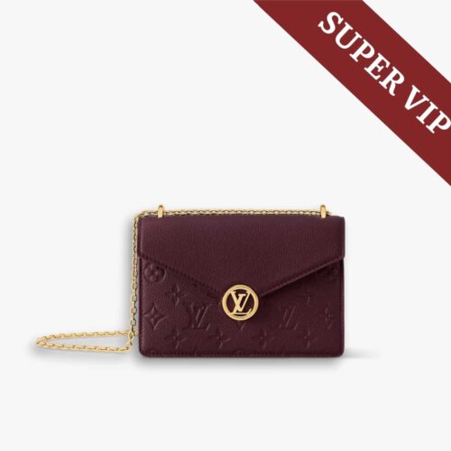 Super Vip 1:1 - Louis Vuitton Wallet On Chain Rosy Grenat Red 19Cm M25814