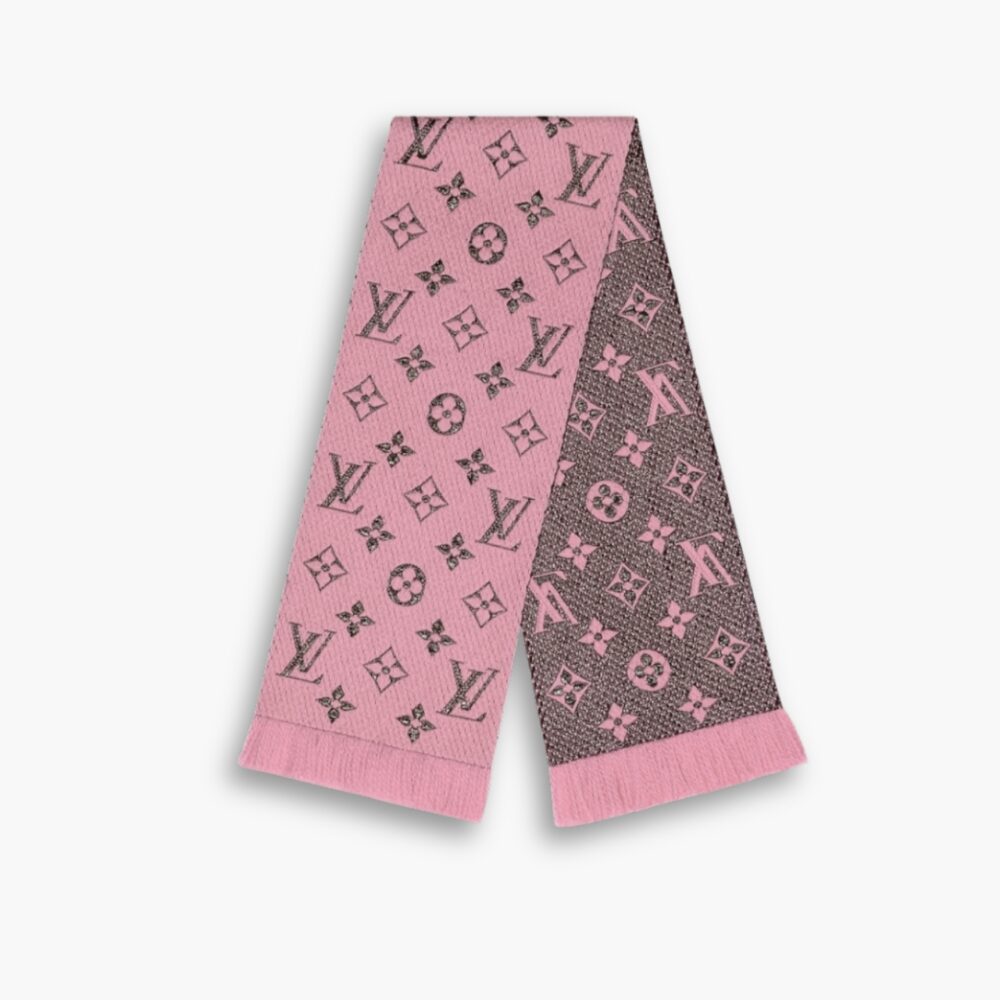 Louis Vuitton Logomania Shine Scarf Rose Ballerine 180Cm M70466