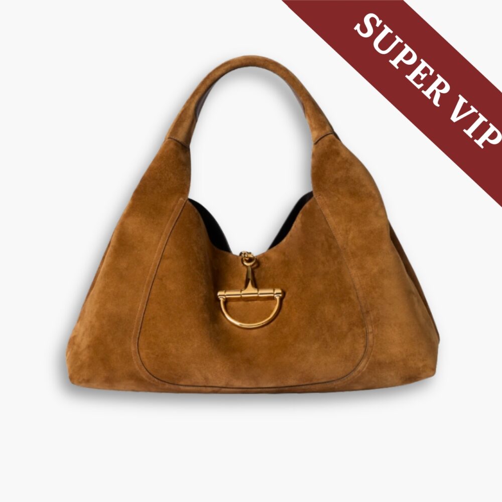 Super Vip 1:1 - Gucci Softbit Maxi Shoulder Bag Brown Suede ‎46Cm 837466 AAFLB 2118