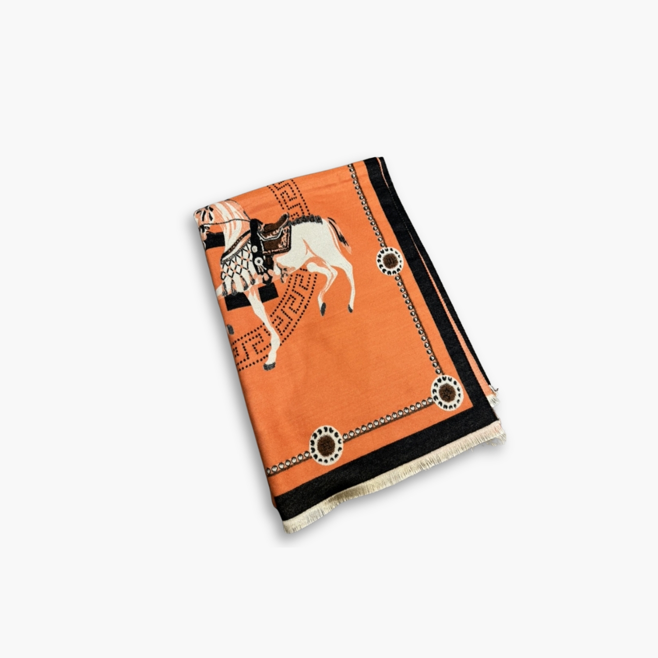 Hermes Cashmere Muffler Orange