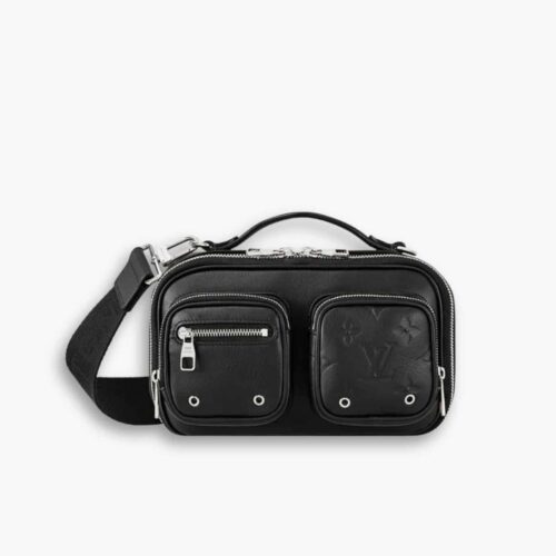 Louis Vuitton Utility Crossbody Bag Black 18Cm M80450