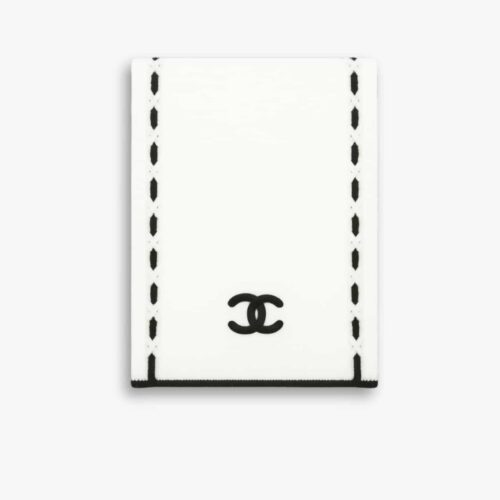 Chanel CC Logo Cashmere Scarf White 180Cm