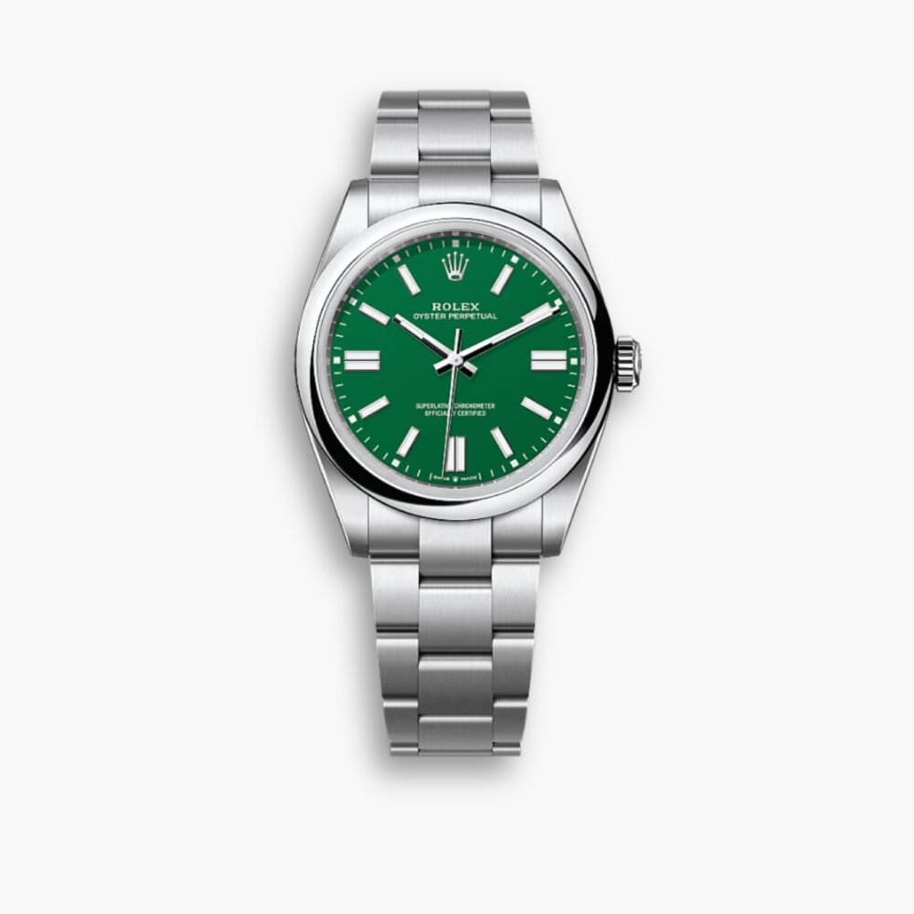 Rolex Oyster Perpetual Watch Green Dial 41mm 126000 0005