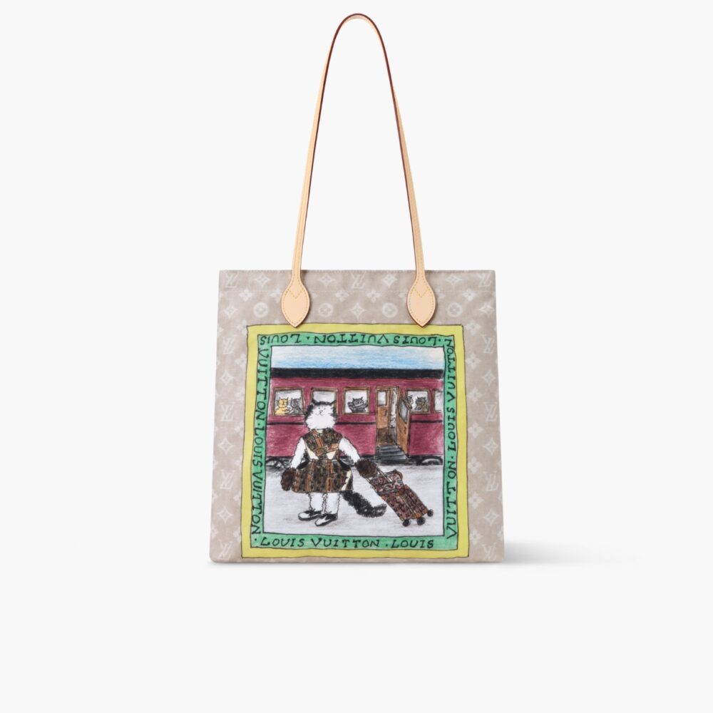 Louis Vuitton Carry It Meowgram Beige 37Cm M15128