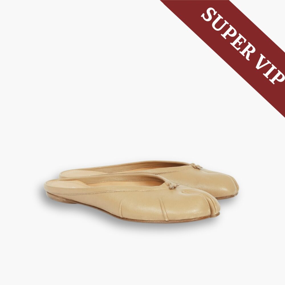 Super Vip 1:1 - Maison Margiela Tabi Ballerina Mule Nude S39WZ0105P6378T4091