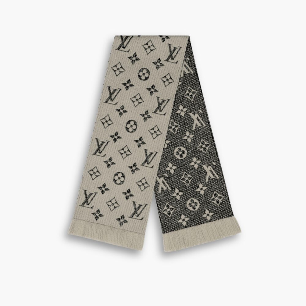 Louis Vuitton Logomania Shine Scarf Beige 180Cm