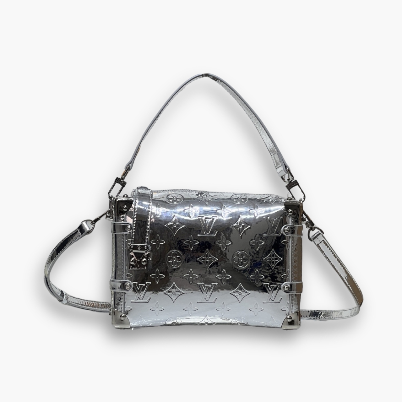 Louis Vuitton Side Trunk MM Silver 23Cm M26223