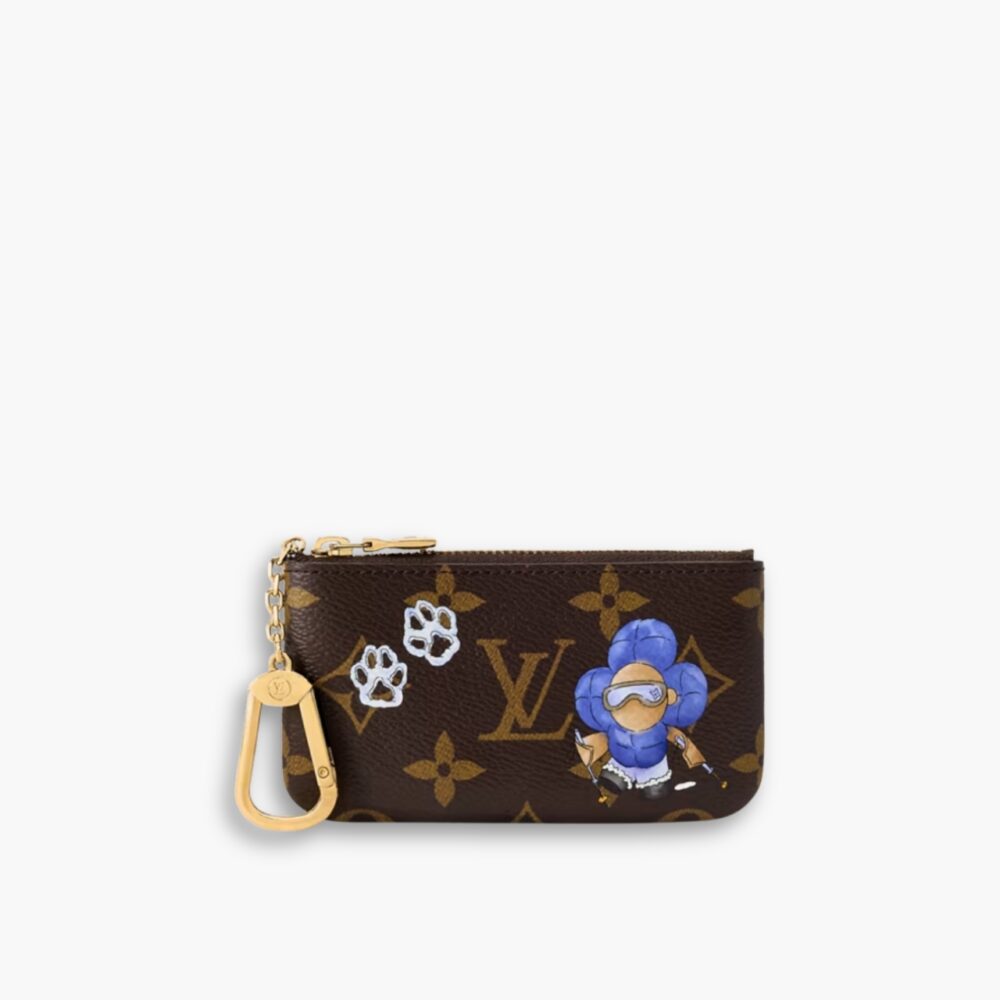 Louis Vuitton Key Pouch Monogram Blue Frost 12Cm M15341