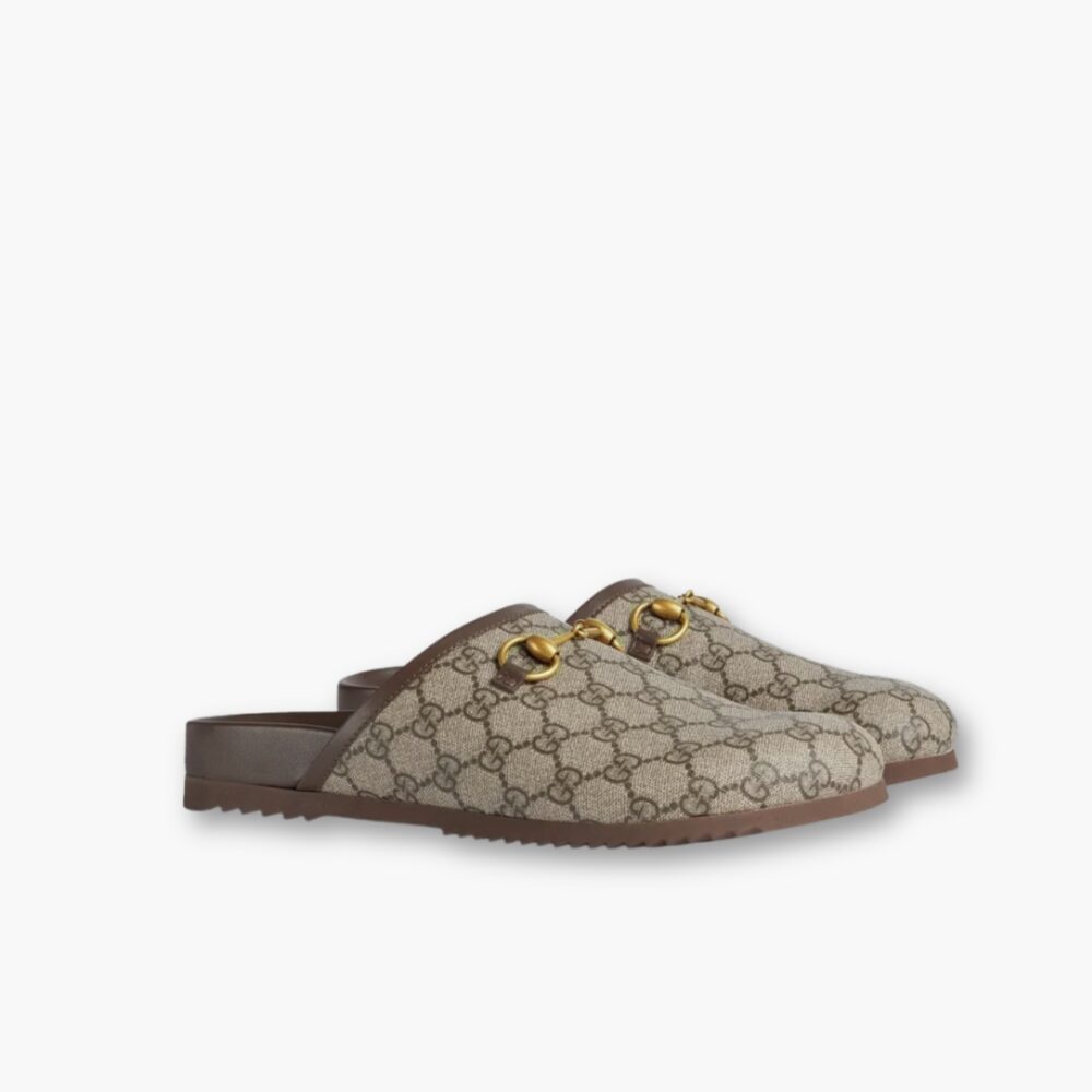 Gucci GG Horsebit Slipper Brown 749908 KHN80 9769