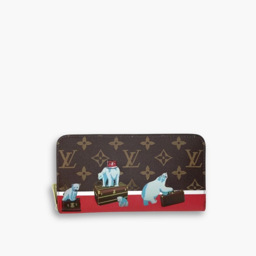 Louis Vuitton Monogram Canvas Polar Bear Sarah Wallet 19Cm M62086