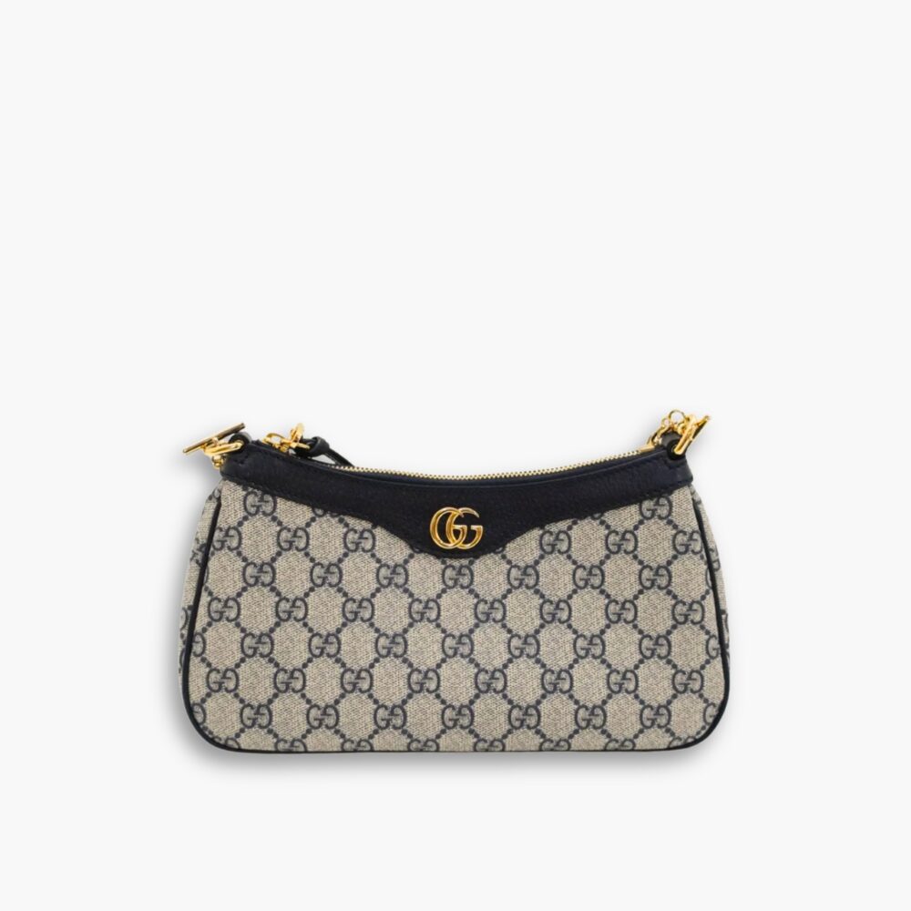 Gucci Ophidia Mini Bag Black And Beige 19Cm