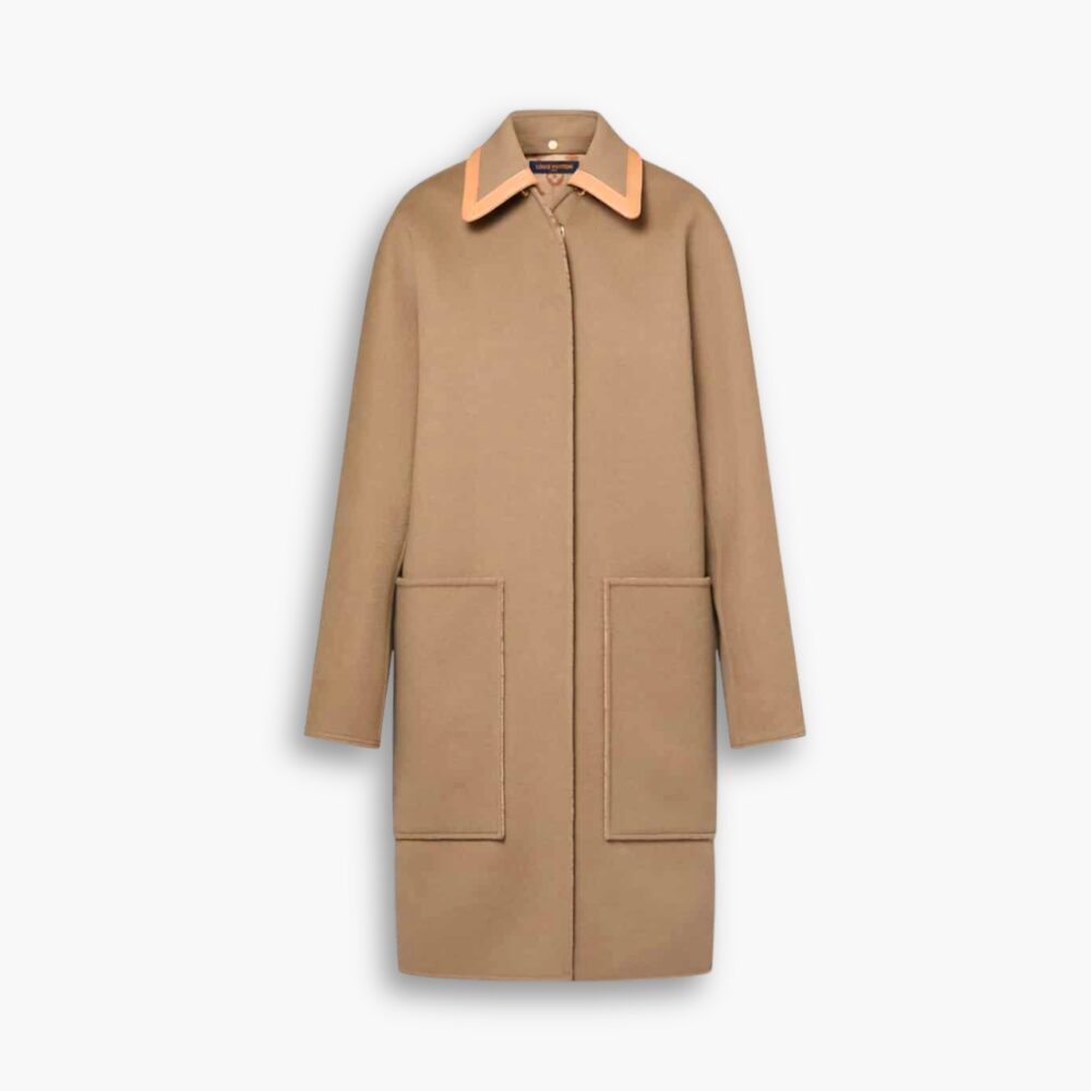 Louis Vuitton Double Sided Jacket With Detachable Collar Brown 1ABQP2